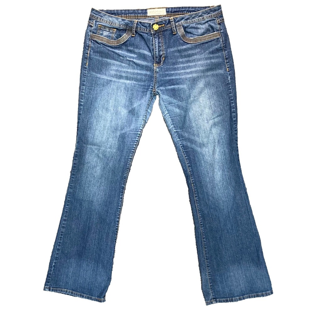 Baby Phat Silver Label Flare Jeans Womens 17 Bootcut Stretch Denim Pant 40 40x31